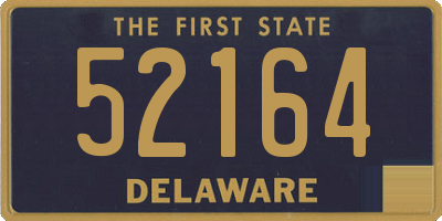 DE license plate 52164