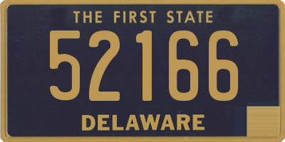 DE license plate 52166