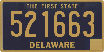 DE license plate 521663
