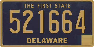 DE license plate 521664