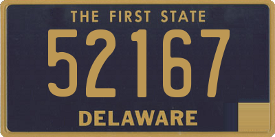 DE license plate 52167