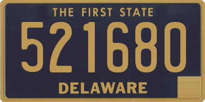 DE license plate 521680