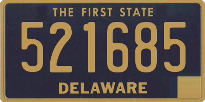 DE license plate 521685