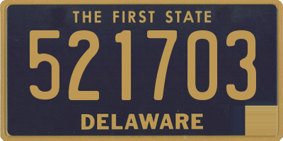 DE license plate 521703