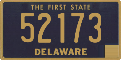 DE license plate 52173