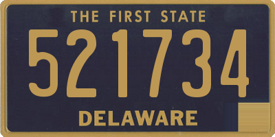 DE license plate 521734