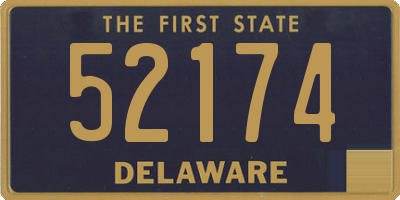 DE license plate 52174