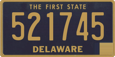 DE license plate 521745