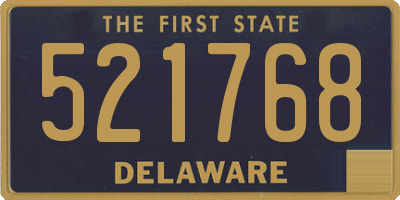 DE license plate 521768