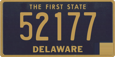 DE license plate 52177