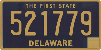 DE license plate 521779