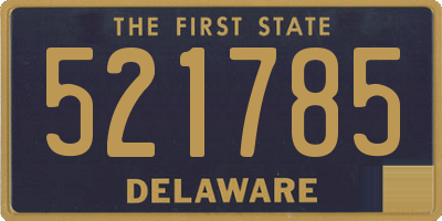 DE license plate 521785