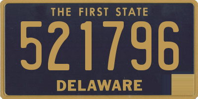 DE license plate 521796