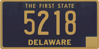 DE license plate 5218