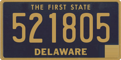 DE license plate 521805