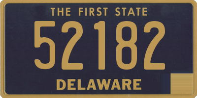 DE license plate 52182
