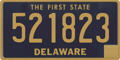 DE license plate 521823