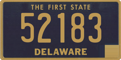 DE license plate 52183