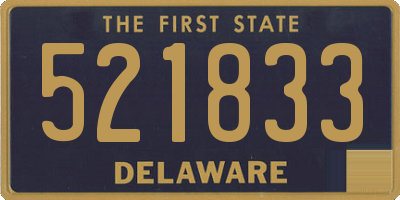 DE license plate 521833