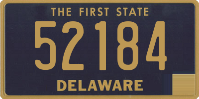 DE license plate 52184