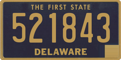 DE license plate 521843