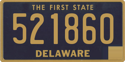 DE license plate 521860