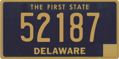 DE license plate 52187
