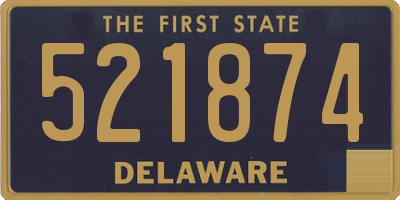 DE license plate 521874