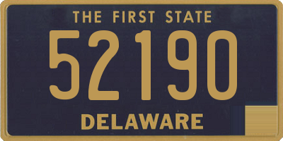 DE license plate 52190