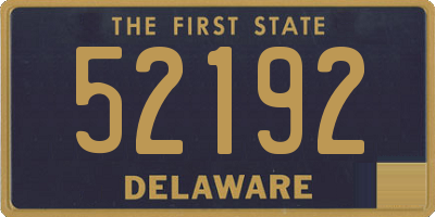 DE license plate 52192