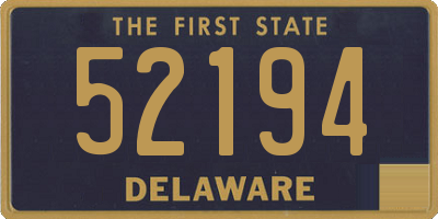 DE license plate 52194