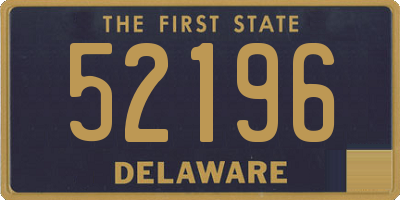 DE license plate 52196