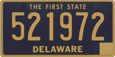 DE license plate 521972