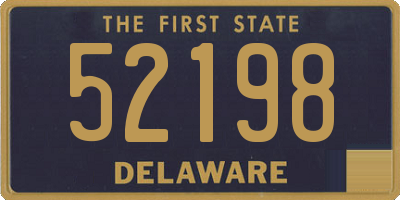 DE license plate 52198