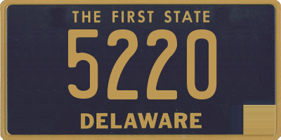 DE license plate 5220