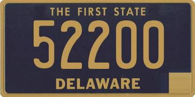 DE license plate 52200