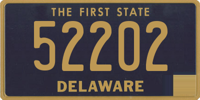 DE license plate 52202