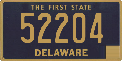 DE license plate 52204