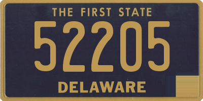 DE license plate 52205