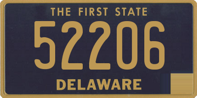 DE license plate 52206
