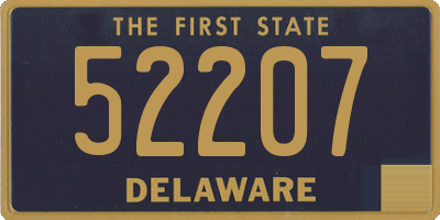 DE license plate 52207