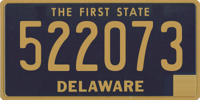 DE license plate 522073