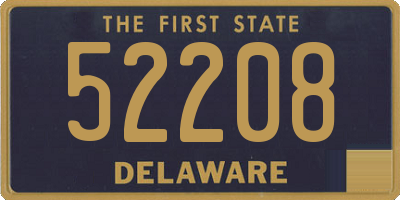 DE license plate 52208