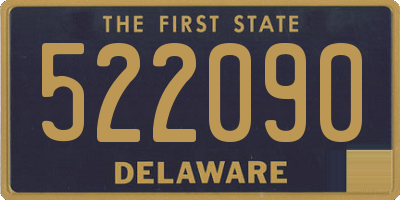 DE license plate 522090