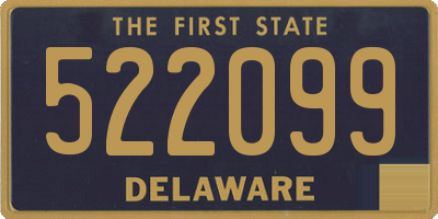 DE license plate 522099