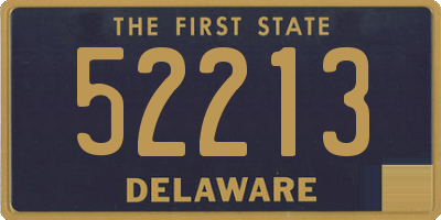 DE license plate 52213