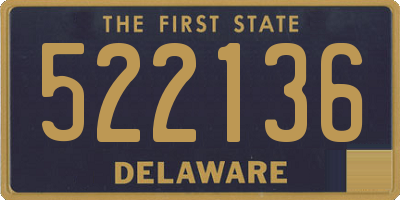DE license plate 522136