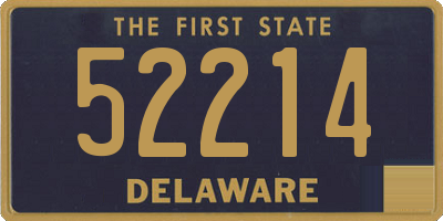 DE license plate 52214