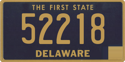 DE license plate 52218