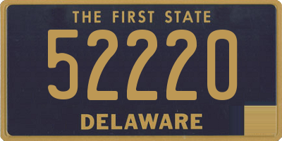 DE license plate 52220